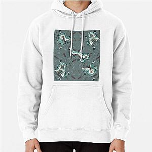 Spirited Away - Haku pattern Pullover Hoodie RB2212