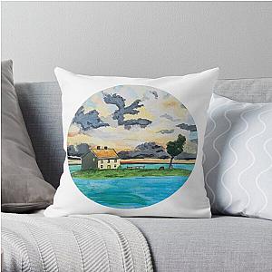 Spirited Away - Spirited Away Train Scene -  White Throw Pillow RB2212