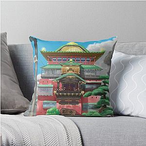 Spirited Away - Bathhouse Spirited Away Digital Art Throw Pillow RB2212