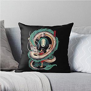 Spirited Away - Graphic Away Spirited Face Throw Pillow RB2212