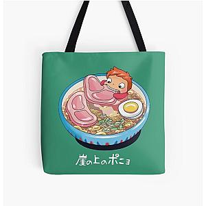 Ponyo Movie - PonRamen All Over Print Tote Bag RB2212