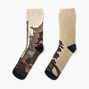 Spirited Away - lomo bath house Socks RB2212