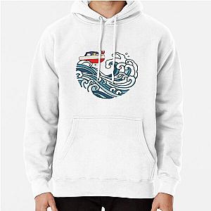 boat on big wave Pullover Hoodie RB2212