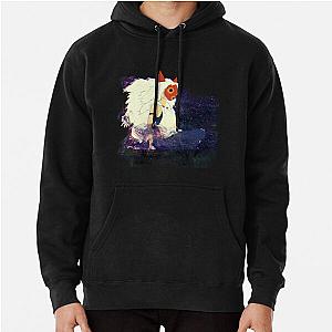 Princess Mononoke - Masked Princess Mononoke Illustration - Smoke And Magical Fog Pullover Hoodie RB2212