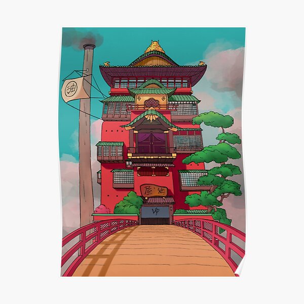 the bathhouse Poster RB2212 product Offical GHIBLI1 Merch