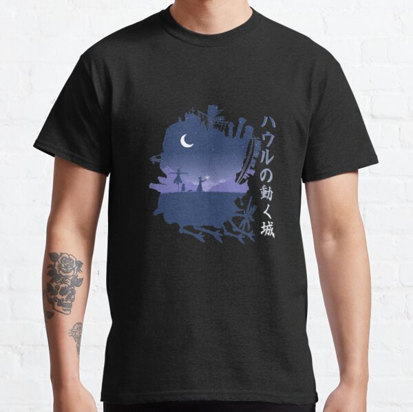 Howl’s Moving Castle Art Shirt, Howl Art Vintage Shirt For Women, Japanese Anime Shirt Classic T-Shirt RB2212 product Offical GHIBLI Merch