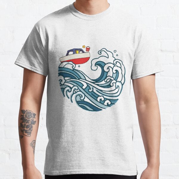 boat on big wave Classic T-Shirt RB2212 product Offical GHIBLI1 Merch