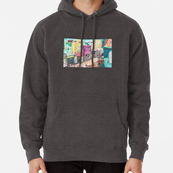 Chihiro's Lost Town - Anime Scene Painting Pullover Hoodie RB2212 product Offical GHIBLI1 Merch