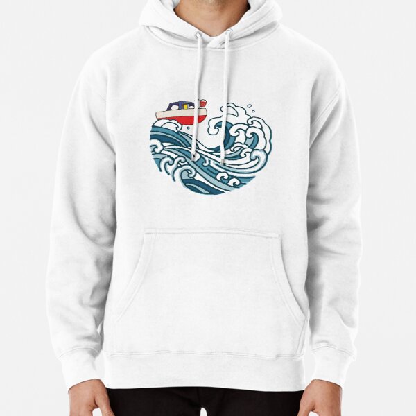 boat on big wave Pullover Hoodie RB2212 product Offical GHIBLI1 Merch