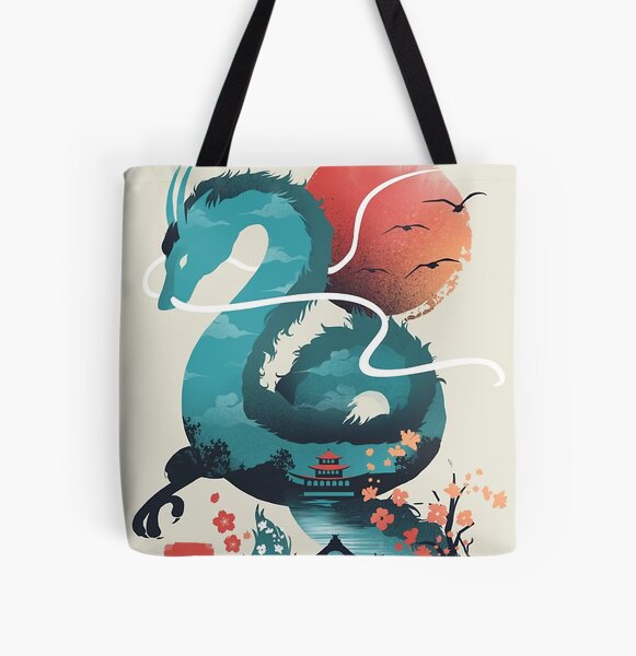 Dragons Away All Over Print Tote Bag RB2212 product Offical GHIBLI1 Merch