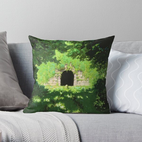 Anime Sticker Spirited Away Throw Pillow RB2212 product Offical GHIBLI1 Merch