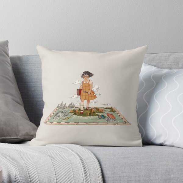 EXPLORE Throw Pillow RB2212 product Offical GHIBLI1 Merch